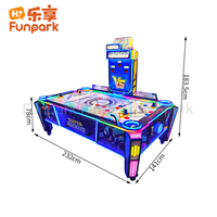 Máquina de Hockey de Aire Interactiva, Juego de Arcade Deportivo Comercial para Centros Comerciales y Zonas de Entretenimiento Infantil