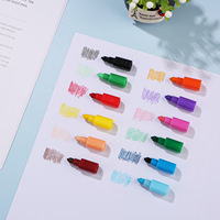 U+ Ensemble de 12 crayons de couleur multi-sections de 25 cm, non effaçables, pour étudiants, pour la peinture à l'huile, le dessin et le graffiti