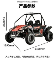 Nuevo Go Kart/Buggy Todoterreno de 2 Plazas y 200cc, Económico y de Alta Velocidad para Adultos, en Oferta