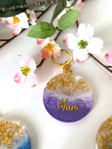 Portachiavi personalizzato in resina colorato nome personalizzato portachiavi unico regalo <span class=keywords><strong>per</strong></span> <span class=keywords><strong>lei</strong></span> - Product Image 4