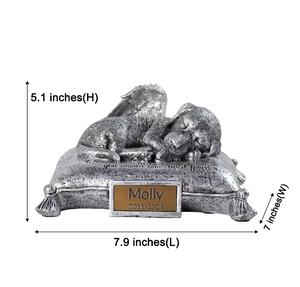 Statue commémorative pour animaux de compagnie en résine gravée pour chiens |   Urne funéraire à motif animal pour la fête de Thanksgiving |   Conservez les moments chaleureux de votre <span class=keywords><strong>chien</strong></span> près de votre cœur - Product Image 6