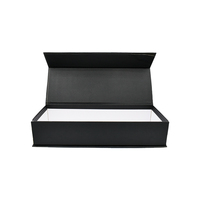 Cadre photo rigide en carton noir pliable de haute qualité, doublé d'éponge recyclable, emballage portefeuille, pelliculage mat, magnétique