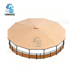Corral de Entrenamiento Profesional para Caballos, de Gran Diámetro, Redondo, para Ejercicios de Longarinas, para Ranchos, Establos o Escuelas de Equitación - Product Image 3