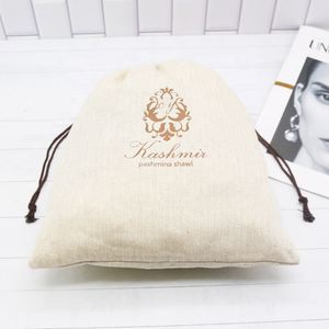 Cotton <b>Pouch</b> <b>Drawstring</b> Dust Bag Gift Package Beautiful Pattern Custom Design Promotion Logo Reusable Organic Muslin Cloth - Product Image 3
