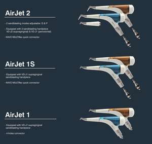 Dispositivo di Lucidatura Dentale Airjet 1S con Sabbiatura per Profilassi Clinica con Fonte di Alimentazione a Turbina Elettrica - Product Image 6