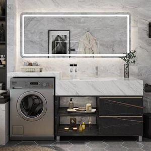 Saving Space Furniture Apartment Washing Machine Laundry Sink Bathroom Cabinet Vanity - Product Image 4