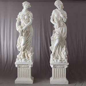 Scultura da Giardino Personalizzabile - Dea delle Quattro Stagioni in Stile Europeo Retrò - Scultura in Fibra di Vetro Fatta a Mano - Product Image 1