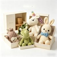 Jouet en peluche en coton fait main sur mesure, animal en crochet, poupée rembourrée OEM pour filles, cadeaux pour bébés