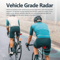 Feu arrière de vélo portable étanche CYCLAMI RT01 à LED avec 7 modes, batterie rechargeable, matériaux PC et ABS pour la conduite nocturne