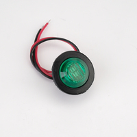 Feux d'avertissement circulaires de 0,75 pouce, 0,6 W, feux latéraux pour train de marchandises, camion, IP67, feux latéraux à LED pour camion