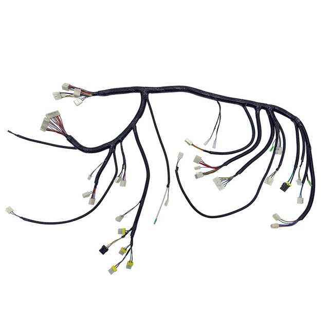 Professional Custom Wiring Harness for Industrial Equipment, Multi-Branch Design with Protective Conduit