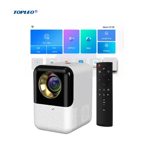 Topleo เครื่องฉายวิดีโอ Av Hd จากจีน,โปรเจ็คเตอร์ขนาดเล็กพกพาได้สำหรับบ้านขนาด4K โปรเจคเตอร์ Led 1080P