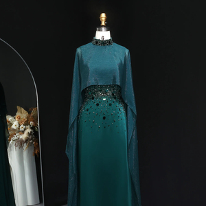 <span class=keywords><strong>Vestido</strong></span> de Noche Jancember LSZ260 <span class=keywords><strong>Esmeralda</strong></span>, Kaftán con Cuentas, Capa, <span class=keywords><strong>Vestido</strong></span> de <span class=keywords><strong>Fiesta</strong></span>, <span class=keywords><strong>Vestido</strong></span> de Noche de Lujo Musulmán para Banquete - Product Image 4