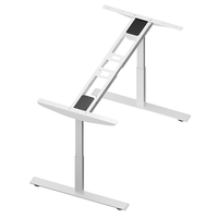 Plage de hauteur de deux moteurs 700-1200mm hauteur électrique réglable bureau mobilier de bureau commercial cadre de bureau debout