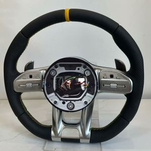 Volante Deportivo <span class=keywords><strong>AMG</strong></span> de Cuero Negro en Oferta para <span class=keywords><strong>Mercedes</strong></span> Benz W205 W222 W204 <span class=keywords><strong>C63</strong></span> W212 W218 W207 W172 G500 G55 G63 S500 S320 - Product Image 5