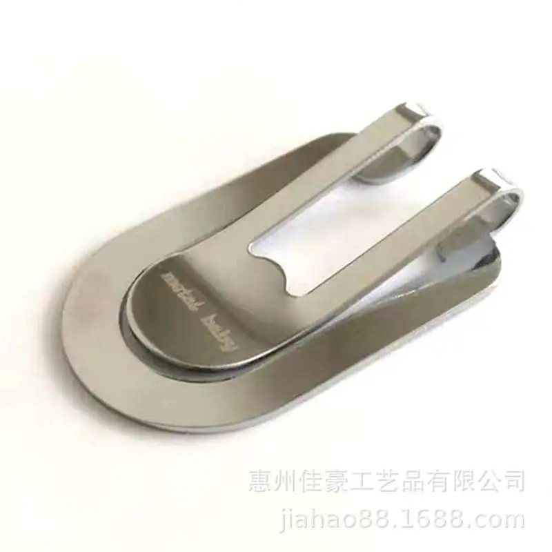 Oem Fabriek Custom Metalen Veerstaal Rvs Riem Clips Metalen Holster Clips Voor Lederen Holsters