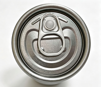 Vente en gros d'usine 200 #   202 #   Couvercle de boîte de conserve facile à ouvrir en aluminium argenté TFS de 49 mm et 52 mm avec pâte d'aluminium pour boîtes de caviar