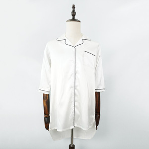 Pijamas de mujer de seda de hielo al por mayor, ropa de dormir de mujer de marca blanca, camisón de mujer - Product Image 1