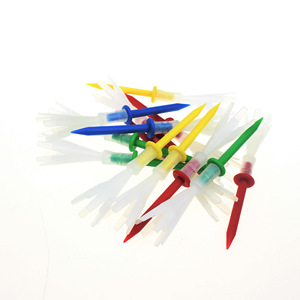 Tee da <span class=keywords><strong>Golf</strong></span> Regolamentari Regolabili in Altezza, Ecologici, a Spirale Stratificata, Colori Misti, 83mm, Confezione da 6 Pezzi - Product Image 3