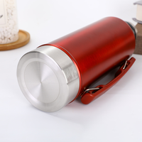 1200ml Lebensmittelechte 304 Edelstahl Vakuum-Isolierte Wasserflasche mit Griff Auslaufsichere Reiseflasche für Sport und Camping