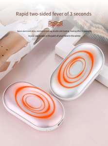 <b>Rechargeable</b> Hand Warmer Portable Warming Pad for Winter Travel Office - Product Image 5
