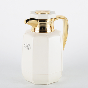 Nuevo Termo Octagonal de Plástico Libre de BPA, Color Rosa Dorado, con Interior de Vidrio de 1.0 Litro, Termo para Té, Estilo Árabe - Product Image 2