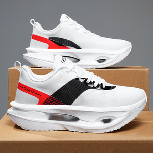 Trendy Spring Fashion Sneakers Lightweight Breathable Mesh Upper Cushioning Casual Daily Walk Men's Running Shoes - Product Image 1