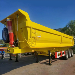 China New Dump <b>Trailer</b> Tipper Semi Truck <b>Trailer</b> for Sale Heavy Load 3 Axles Tipper - Product Image 4