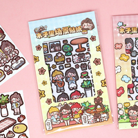 Autocollants Washi Personnalisés en Gros, Scènes d'Anime Kawaii pour Scrapbooking, Feuilles Personnalisées 32g à Adhésion Forte – Vente Flash