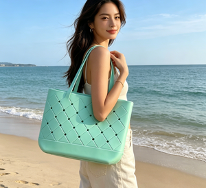 กระเป๋าหิ้วชายหาด EVA กันน้ำขนาดเล็ก ทรงสวยสไตล์ชายหาด วัสดุซิลิโคน สำหรับเดินทางช่วงฤดูร้อนและไปเที่ยวชายหาด - Product Image 5