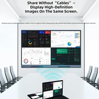 Pantalla Plana Interactiva 4K Ultra HD de 100/110 Pulgadas con Sistema Android/Windows, Monitor de Pantalla Táctil para Sala de Conferencias