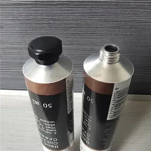 Krim Tangan Kosong 75G, Tabung Aluminium Dapat Dilipat Kosmetik Kustom dengan Topi Aluminium