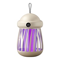 Elektrische insectenverdelgers Muggenmoordenaarlamp Volautomatisch Buitengebruik Thuisgebruik Muggenvanger UVA Paars licht Batterij inbegrepen