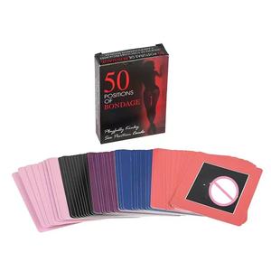 Cartes de positions sexuelles bondage 50 positions, jeu pour adultes pour couples, fête, 9,1x6,6x2,3CM - Product Image 3