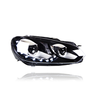 Faros Delanteros KGKB para VW Golf 6 MK6 2009-2012, Actualización de Alta Configuración, Faros LED con Lente de Proyector, Accesorios