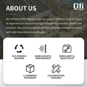 Divisor Acústico de PET Ecológico, Recubierto de Tela, Independiente, Insonorizante, Biombo para Privacidad en Habitaciones - Product Image 5