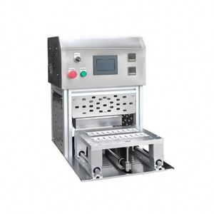 Máquina de sellado térmico para bandejas termoformadas, material de tapa de papel DuPont, selladora de calor Tyvek - Product Image 2