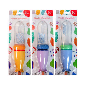 Bouteille à presser en silicone sans BPA de 90 ml avec cuillère pour l'alimentation des bébés et des tout-petits de 0 à 12 <span class=keywords><strong>mois</strong></span> - Product Image 4