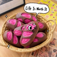 Jouet Squishy en forme de sandwich au café, à rebond lent, en PU, simulation alimentaire, anti-stress pour décoration de bureau et cadeaux de fête