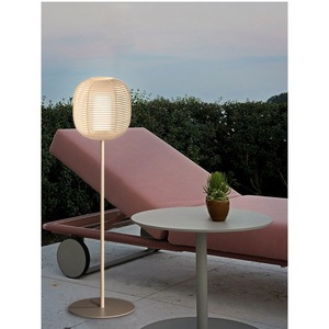 Lampe de sol d'extérieur, lanterne de jardin tissée à la main, imperméable, pour villa, cour, pelouse, terrasse, 152 cm, 172 cm - Product Image 4