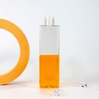 Flacon pulvérisateur carré en plastique de 250 ml, pulvérisateur à fine brume, sans BPA, PET, impression sérigraphique, haute qualité, nettoyant pour le visage, coiffage des cheveux