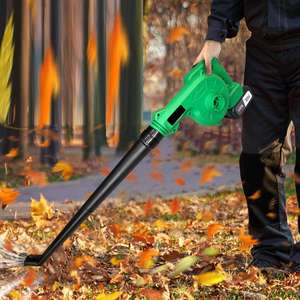 Souffleur à feuilles sans fil 20V avec moteur à balais et 6 réglages de vitesse pour souffleur à feuilles sans fil DIY avec batterie et chargeur - Product Image 6