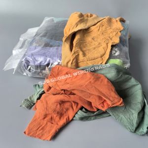 Chiffons en molleton doux et efficaces, multicolores, 100 % coton, pour le nettoyage industriel - Product Image 1