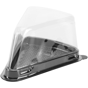 Caja Triangular para Pastel de PET de Grado Alimenticio, Mini Contenedor con Materiales Reciclados para Rebanadas de Pan, Pastel de Queso y Repostería - Product Image 4
