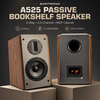 Samtronic Étagère HIFI Ordinateur Audio Haut-Parleur En Bois Passif Avant Home Cinéma Système de Son Tube Amp pour Un Usage Domestique 525A