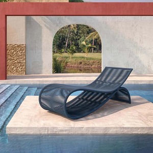 Literie extérieure Loisirs Balcon extérieur Loisirs Imperméable et protection solaire, Meubles de chaise longue de jardin de cour extérieure - Product Image 2