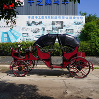 Calèche de luxe personnalisée pour mariage, calèche électrique haut de gamme, calèche touristique sans chevaux pour la visite des sites