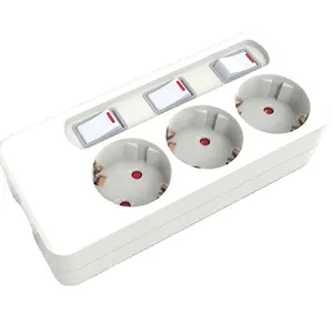 traditional power strip 3/4/5 sockets with individual swith