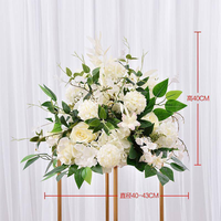 Support de fleurs décoratif rond LUYI-Silk de 40 cm de haut, écologique et imperméable, pour mariage, centre de table élégant