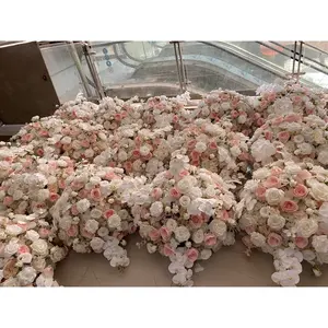 WG230087 yemek masası dekorasyon çiçek topu aksesuar 70cm pembe beyaz gül orkide çiçek masa centerpiece düğün dekorasyon